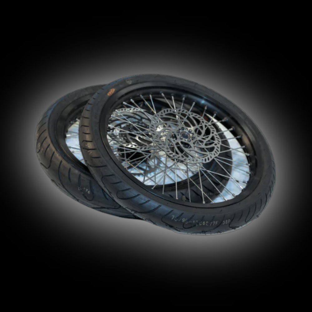 Light Bee/Eride Supermoto Wheel Set (black ships next day, silver is on pre order until july 10)